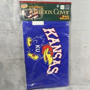 VTG Mail Wraps Kansas University KU Jayhawks Standard Sz Magnetic Mailbox Cover‎